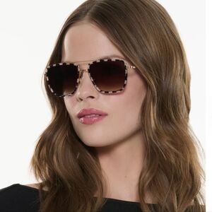 Krewe Vail Titanium+Harlequin Sunglasses- Like New $375 Retail